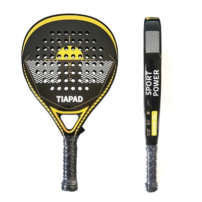 38mm Thickness Beach Tennis Padel Racket 3K Carbon Fiber EVA Rough Surface With Cover Bag