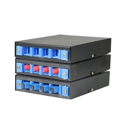 4 8 12 24 Port 19" Optic Fiber FC SC LC ST Connector Junction Box Wall or Rack Mount