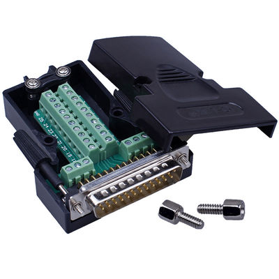 DB25 D Sub 25 Pin Connectors to Terminal Blocks Adapter with housing