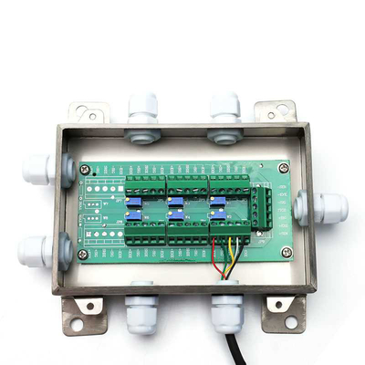 6 Way Stainless Steel Load Cells Summing Junction Box Enclosure Weighing Sensor for Platform Scale