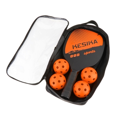 Pickleball Paddle Racket Set With Portable Carry Bag Wooden Racquet for For Adults Child