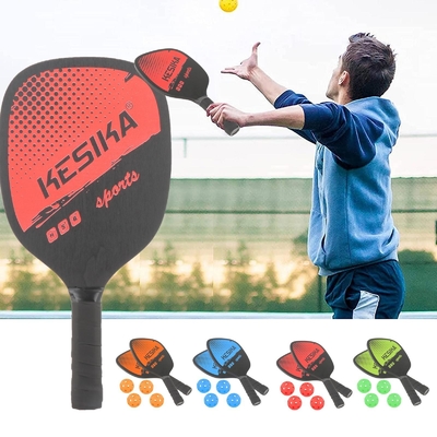 Pickleball Paddle Racket Set With Portable Carry Bag Wooden Racquet for For Adults Child