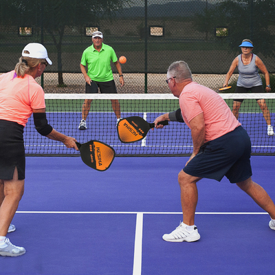 Pickleball Paddle Racket Set With Portable Carry Bag Wooden Racquet for For Adults Child