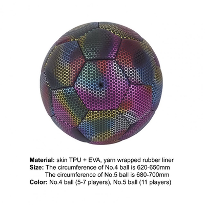 Luminous Football Soccer Glowing Football Glow in Dark Size 4/5 Soccer Ball for Kids