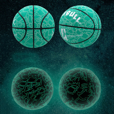 Basketball Official Size 7 Light Up Streetball Fluorescent Bright Basketball Ball for Night Game