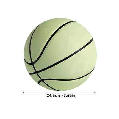 Glowing Reflective Basketball Size Number 7 Luminous Leather Basketball Glow In The Dark