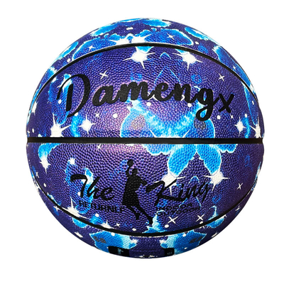 Glowing Reflective Basketball Size Number 7 Luminous Leather Basketball Glow In The Dark