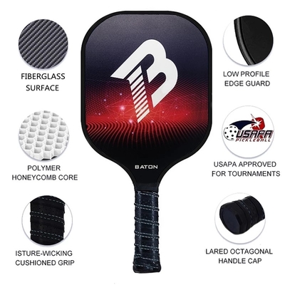 Pickleball Paddles Lightweight Racquet Fiberglass Surface Pickleballs Paddle Set