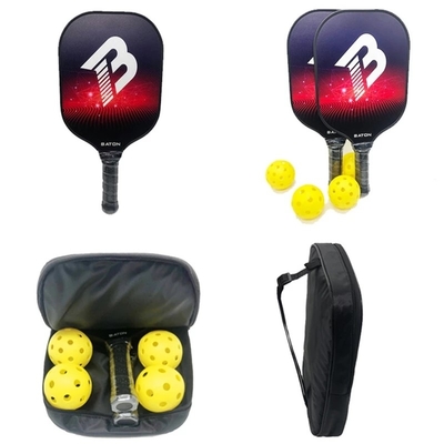 Pickleball Paddles Lightweight Racquet Fiberglass Surface Pickleballs Paddle Set