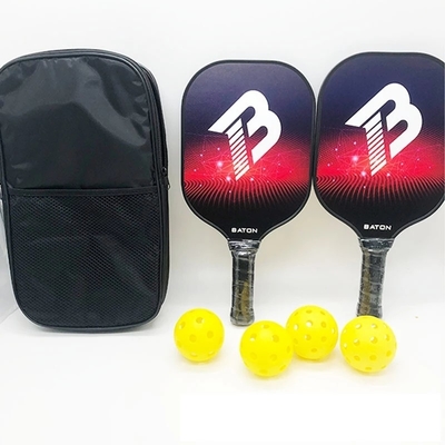 Pickleball Paddles Lightweight Racquet Fiberglass Surface Pickleballs Paddle Set