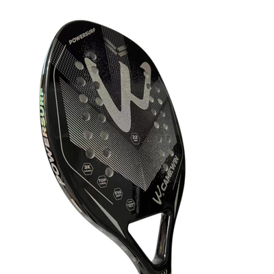3K Full Carbon Fiber Beach Tennis Racket Sand Grit Surface Tennis Padel with Carry Bag