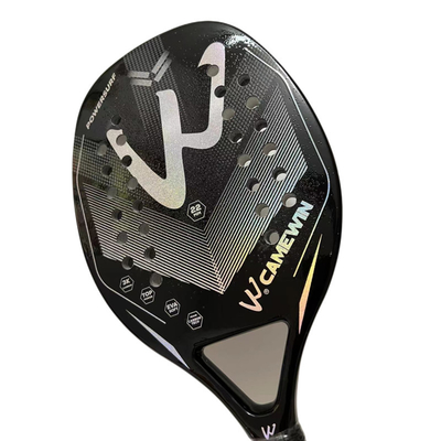 3K Full Carbon Fiber Beach Tennis Racket Sand Grit Surface Tennis Padel with Carry Bag