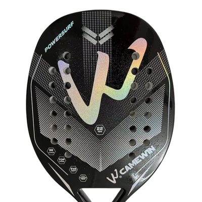 3K Full Carbon Fiber Beach Tennis Racket Sand Grit Surface Tennis Padel with Carry Bag