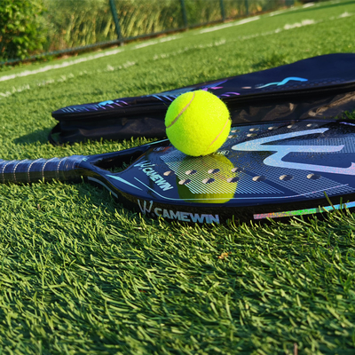3K Full Carbon Fiber Beach Tennis Racket Sand Grit Surface Tennis Padel with Carry Bag