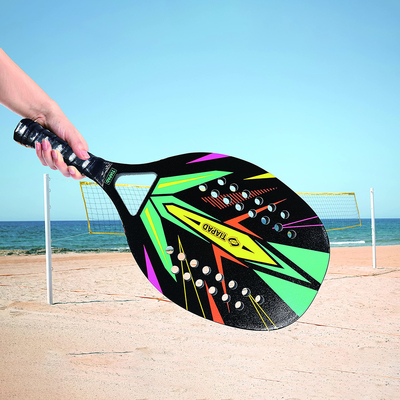 Beach Tennis Racket Carbon EVA Foam Core Lightweight Beach Tennis Paddle with Coverbag