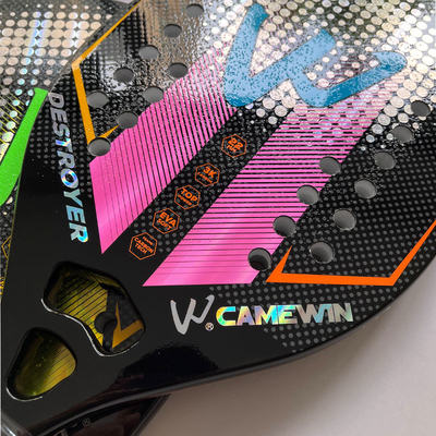 3K Carbon Fiber Rough Face Beach Tennis Racket Professional Padel Tennis Racquet