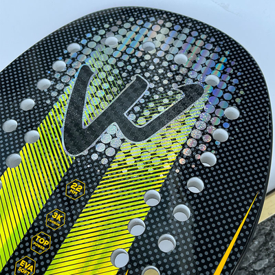 3K Carbon Fiber Rough Face Beach Tennis Racket Professional Padel Tennis Racquet