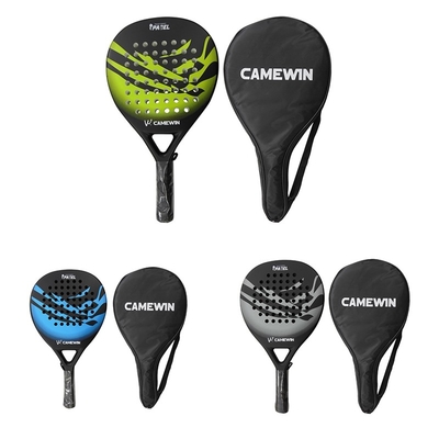 Beach Tennis Racket Carbon And Glass Fiber Padel Tennis Rackets Soft Face Paddles Racquet