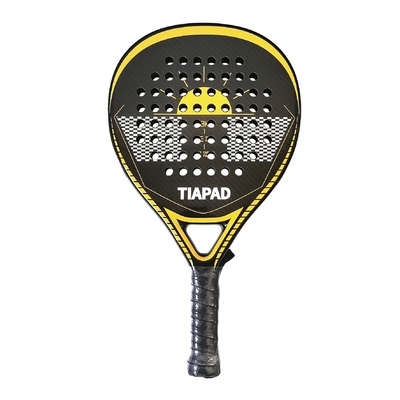 38mm Thickness Beach Tennis Padel Racket 3K Carbon Fiber EVA Rough Surface With Cover Bag