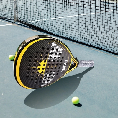 38mm Thickness Beach Tennis Padel Racket 3K Carbon Fiber EVA Rough Surface With Cover Bag