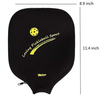 Pickleball Paddle Neoprene Cover Racket Case Protective Sleeve Ball Holder Organizer