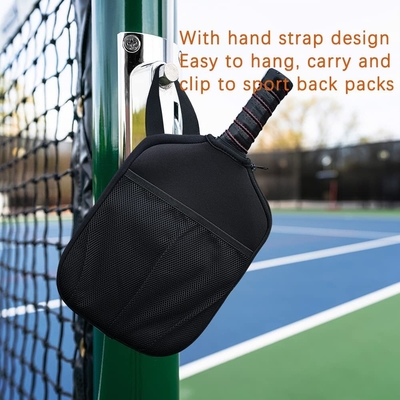 Neoprene Colored Pickleball Racket Protective Sleeve Pickleball Balls Holder Organizer