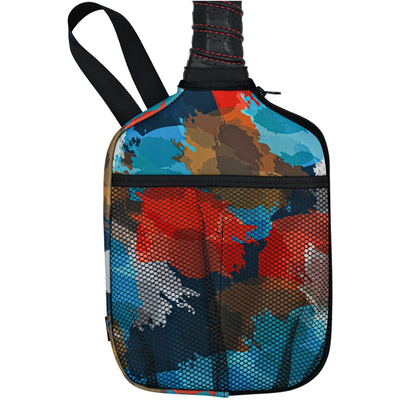 Neoprene Colored Pickleball Racket Protective Sleeve Pickleball Balls Holder Organizer