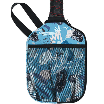 Neoprene Colored Pickleball Racket Protective Sleeve Pickleball Balls Holder Organizer