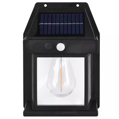 Solar Tungsten Light With Intelligent Induction 3 Lighting Modes Outdoor Garden Yard Garage Decoration Wall Lamp