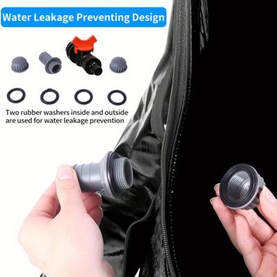 200L Rainwater Collection Container Rain Water Storage Tank Garden Irrigation Water Bucket Collapsible Rain Barrel