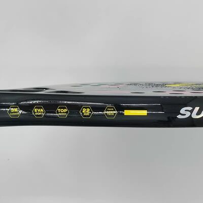 3K Carbon Fiber Beach Tennis Racket Rough Grit Surface Tennis Padel with Carrybag