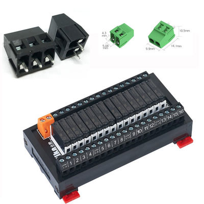 5.08mm / 0.2" Pitch PCB Mounted Screw Terminal Blocks 2P 3P Combination Black
