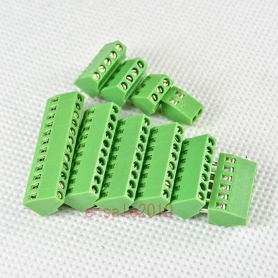 2.54mm Pitch PCB Mounted Screw Terminal Blocks 300V 10A