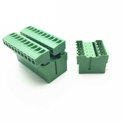 5.08mm Pitch Dual Row PCB Pluggable Screw Terminal Blocks Plug + Angle Pin Header
