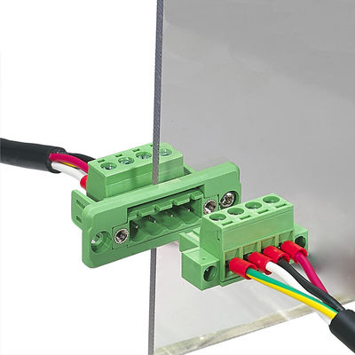 5.08mm pitch Feed Through Flange Screw Terminal Blocks Dismountable