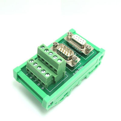 DB9 D Sub 9 Pin Male Female Dual Connectors Terminal Blocks Wiring Breakout Board