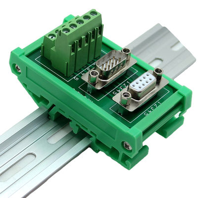 DB9 D Sub 9 Pin Male Female Dual Connectors Terminal Blocks Wiring Breakout Board