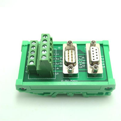 DB9 D Sub 9 Pin Male Female Dual Connectors Terminal Blocks Wiring Breakout Board