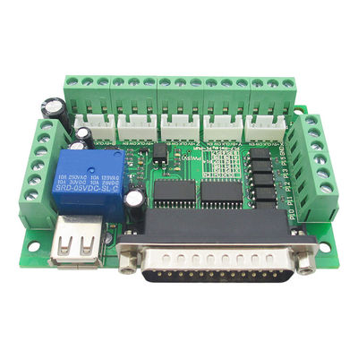 5 Axis Mach3 CNC Stepper Motor Driver Adapter Interface Breakout Board with USB Cable