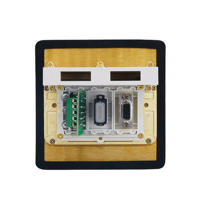 Open Type Floor Sockets Multimedia Modulars Combination Brass Alloy Ground Outlet Box Waterproof