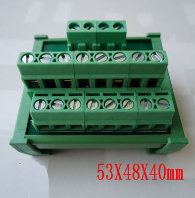 DC 24V 8 Ways Power Source Wiring Distribution Splitter Terminal Blocks Breakout Board