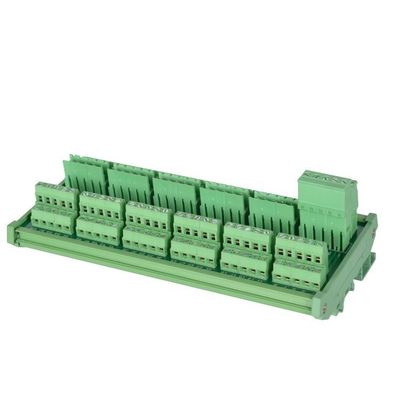 60 ways Terminal Blocks Connection Wiring Plate Distribution Board Din Rail Mount