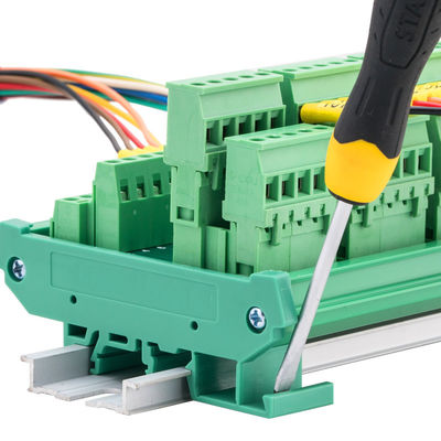 60 ways Terminal Blocks Connection Wiring Plate Distribution Board Din Rail Mount