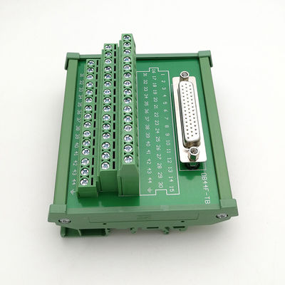 Three Row DB44 D Sub Female socket terminal blocks breakout board adapter with 1 meter cable