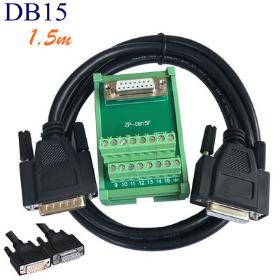 DB15 D Sub 15 Pin Male Female Dual Connectors Terminal Blocks Wiring Breakout Board