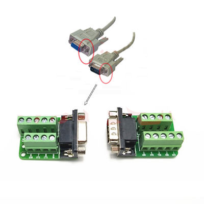 DB9 D Sub 9 Pin Female Male RS232 Serial Adapter to Screw Terminal Blocks Breakout Board Without Cover