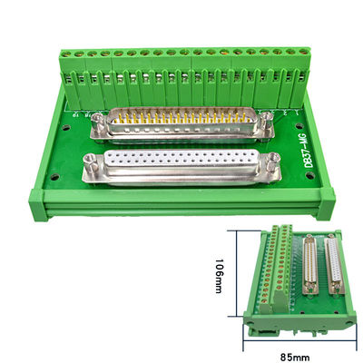 DB37 D Sub 37 Pin Male Female Dual Connectors Terminals Block Wiring Breakout Board