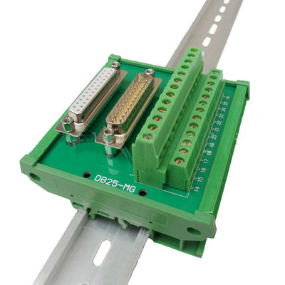 DB25 Male Female terminalS block D Sub 25 Pin Connectors Breakout Board DIN Rail Mounted