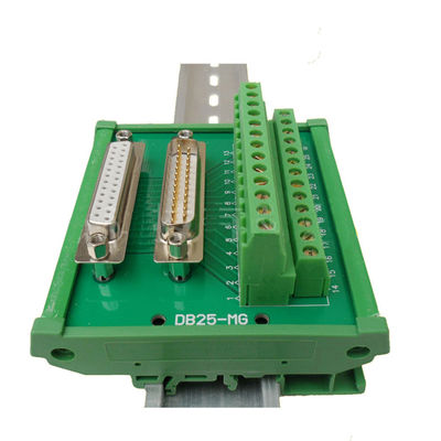 DB25 Male Female terminalS block D Sub 25 Pin Connectors Breakout Board DIN Rail Mounted