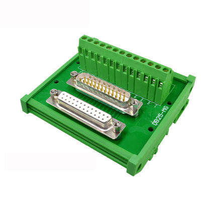 DB25 Male Female terminalS block D Sub 25 Pin Connectors Breakout Board DIN Rail Mounted